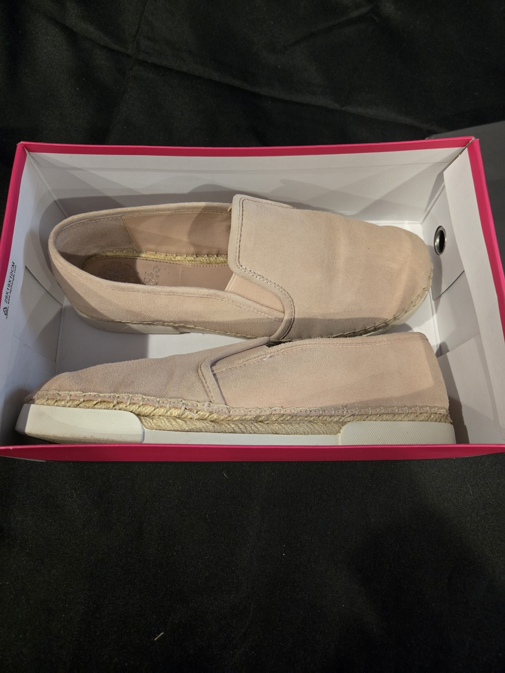 Vince Camuto Blush Pink Slip-On Espadrille Sneakers